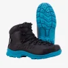 Bota Impermeável Cronos Nanox Feminina Preto e Azul Vento - Preto e Azul - Imagem 3