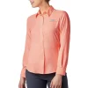 Camisa Womens Tamiami II Manga Longa Columbia - Rosa - Imagem 1