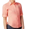 Camisa Womens Tamiami II Manga Longa Columbia - Rosa - Imagem 3