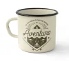 Caneca Esmaltada de Alumínio Guepardo - Branco - Imagem 1