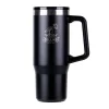 Caneca Travel 950Ml com Tampa de Aço Inox Collins - Prata e Preto - Imagem 3