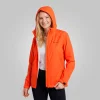 Jaqueta Anorak Element Impermeável Feminina Laranja Acampar - Imagem 4