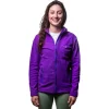 Jaqueta Fleece Feminina Conquista Glaciar - Leve para Trilhas e uso Urbano - Roxo - Imagem 1