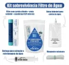 Kit Sobrevivencia Filtro de Agua Portatil Stone Water - Imagem 2