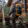 Mochila de Mão Duffle Bag 120L Impermeável Preta Acampar  - Imagem 3