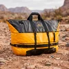 Mochila de Mão Duffle Bag 120L Impermeável Preta Acampar  - Imagem 4