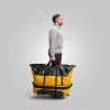 Mochila de Mão Duffle Bag 120L Impermeável Preta Acampar  - Imagem 8