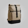 Mochila Nomad 20L Caqui Roll Top com Capa Acampar - Imagem 2