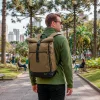 Mochila Nomad 20L Caqui Roll Top com Capa Acampar - Imagem 7