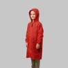 Poncho Capa de Chuva Infantil Vermelho Acampar - Imagem 1