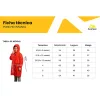 Poncho Capa de Chuva Infantil Vermelho Acampar - Imagem 4