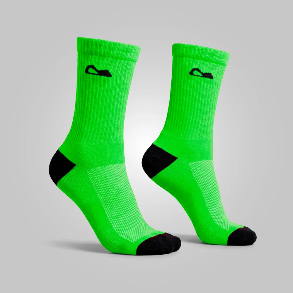 Meia Performance Running Verde Acampar - Imagem 1