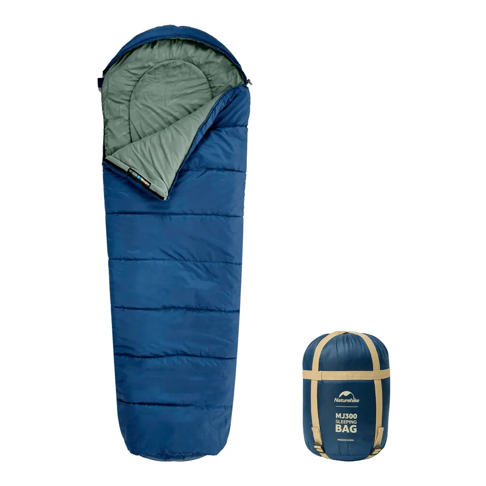 Saco de Dormir Mummy Cotton Mj300 -1ºc Azul Naturehike - Imagem 1