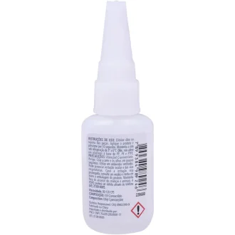 Adesivo Instantâneo Ultrarrápido 20 G Worker - Branco