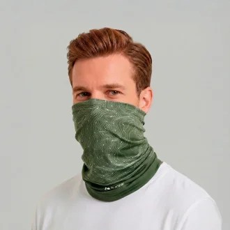 Bandana Tubular Everest Nepal Collection Uv Unissex Verde Oliva Acampar