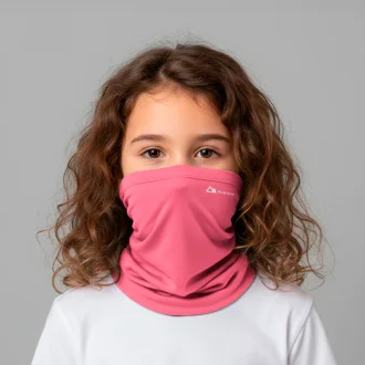 Bandana Tubular Infantil Rosa Acampar