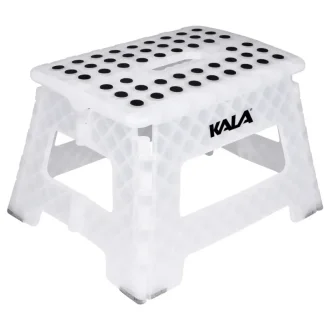 Banqueta Plástica Dobrável 22Cm Kala - Branco