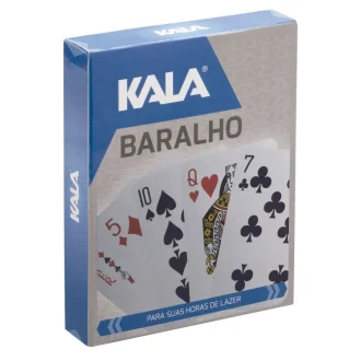 Jogo De Baralho Com 2 Peç Kala - Azul E Branco