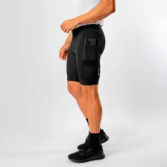 Bermuda De Compressão Masculino Preto Acampar - Preto