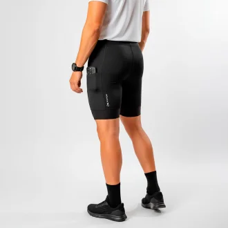 Bermuda De Compressão Masculino Preto Acampar - Preto