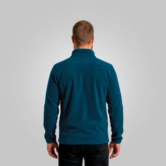 Blusa Fleece Half Masculina Marinho Acampar