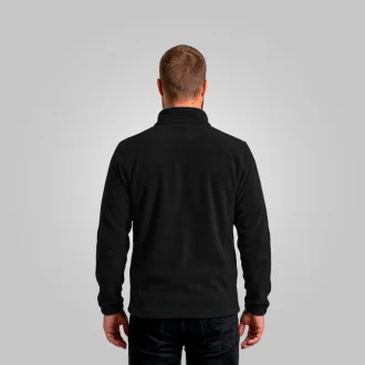 Blusa Fleece Half Masculino Preto P Acampar