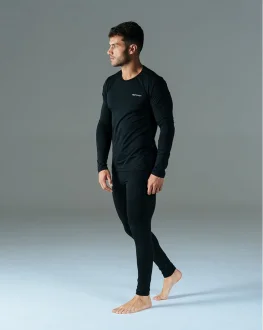 Blusa Segunda Pele Manga Longa Lithium Thermo - Masculina - Preto