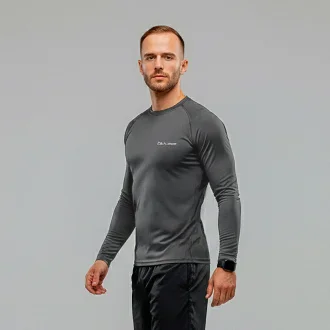 Blusa Segunda Pele Thermo Masculina Acampar - Chumbo