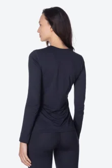 Blusa Segunda Pele Térmica X-Thermo® Ds Feminina Preta Solo - Preto