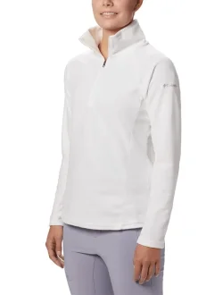 Blusa Fleece Glacial Lv 1/2 Zip Columbia - Branco