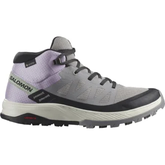 Bota Outrise Gtx Feminina Salomon - Lilás, Cinza E Preto