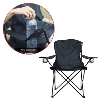 Cadeira Dobrável Comfort Plus Kala - Preto