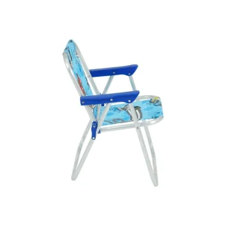 Cadeira Infantil Aluminio Hot Wheels Azul Bel