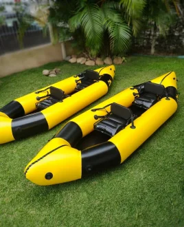 Caiaque Inflável Packraft 2 Lugares Ultraleve, Compacto E Resistente