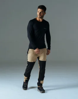 Calça Masculina Hiker Galapagos - Preto E Caqui