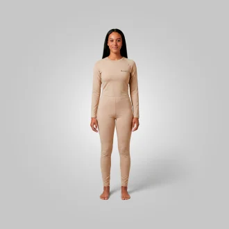 Calça Segunda Pele Feminina Bege Acampar