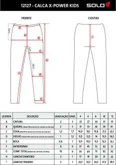 Calça X Power Kids Solo Infantil Preto Acampar