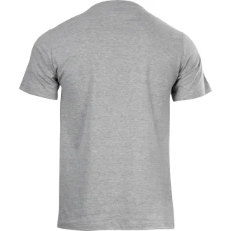 Camiseta De Algodão Manga Curta Masculina Acampar - Chumbo