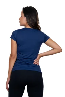 Camiseta Dry Cool Feminina Conquista - Azul