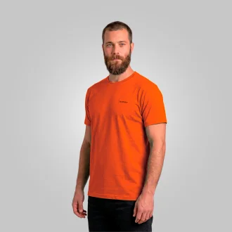 Camiseta Dry Manga Curta Masculina Laranja Acampar