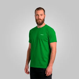 Camiseta Dry Manga Curta Masculina Verde Acampar