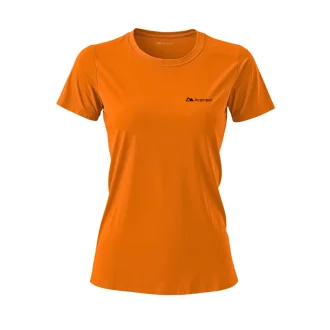 Camiseta Dry Uv50+ Manga Curta Feminina Acampar - Laranja
