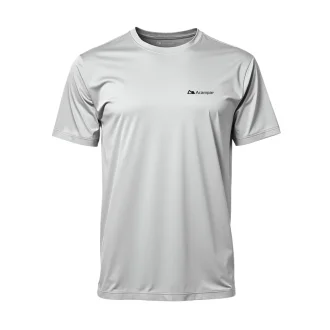 Camiseta Dry Uv50+ Manga Curta Masculina Acampar - Branco