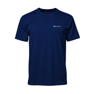 Camiseta Dry Uv50+ Manga Curta Masculina Acampar - Marinho