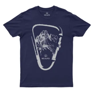 Camiseta Masculina Escaladores Nos Alpes - Marinho