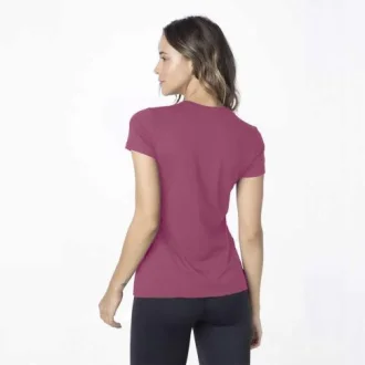 Camiseta Ion Uv Manga Curta Feminina Solo - Vinho