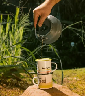 Caneca De Aço Esmaltada Montanha Das 7 Cores 300Ml Hawapi