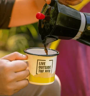 Caneca Aço Esmaltada Montanha 300Ml Hawapi
