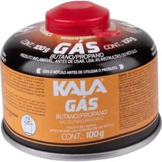 Refil De Cartucho De Gás Butano Para Fogareiro E Maçarico Kala- Laranja