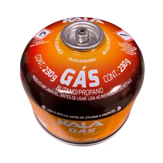 Cartucho Gás Valvula De Seguranca 230Gr Kala - Laranja